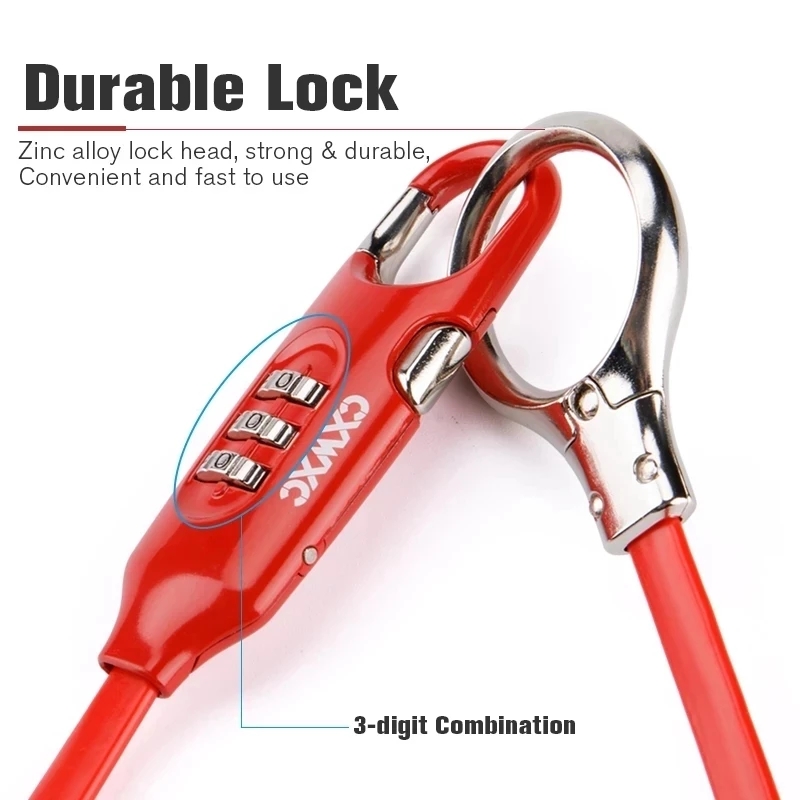 Bicycle Portable Password Lock - огляд і ціна Cable Lock Flexible